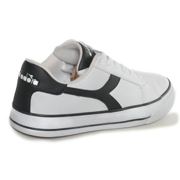 Tenis Casual Unissex Diadora Modena Branco e Preto 37 / Branco