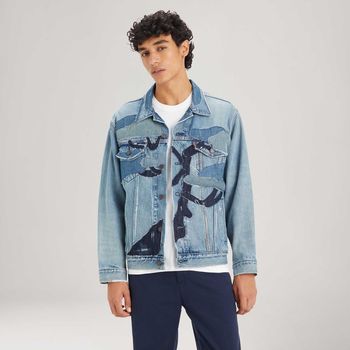 Jaqueta Levi's New Relaxed Fit Trucker Lavagem Média G