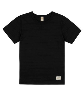 Camiseta Infantil Masculina  Meia Malha Trick Nick Preto 2 / Preto