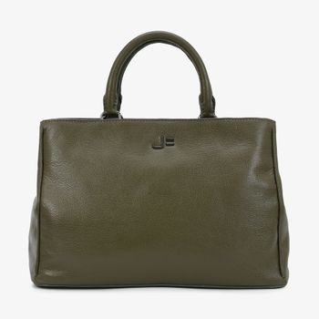 Bolsa Tote Verde Olive Couro Texturizado Único