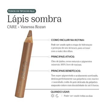Care Natural Beauty Vanessa Rozan Golden - Lápis Sombra 1,2g