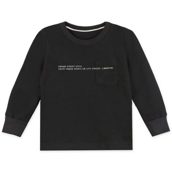 Camiseta Manga Longa Infantil Masculina Marisol 1P / Preto