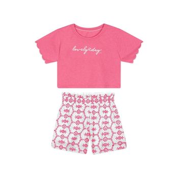 Conjunto Curto Infantil Feminino Marisol 10 / Rosa