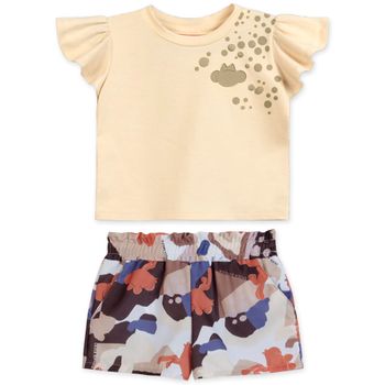 Conjunto Curto Bebê Feminino Lilica Ripilica 1 / Bege
