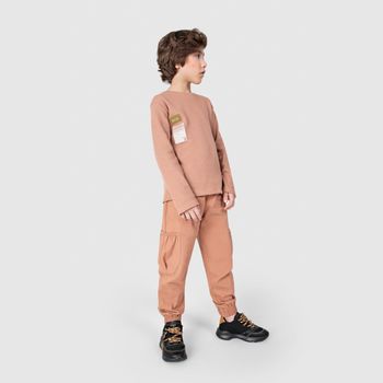 Camiseta Manga Longa Infantil Masculino Tigor T. Tigre 10 / Marrom