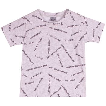 Camiseta Bebê Masculina Tigor T. Tigre 1 / Cinza