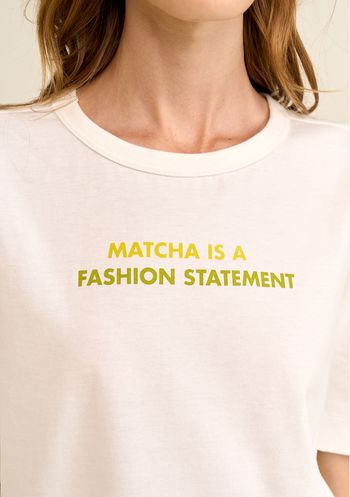 Camiseta Zinco Solta Decote Careca Manga Curta Padrão Off White PP / Off White