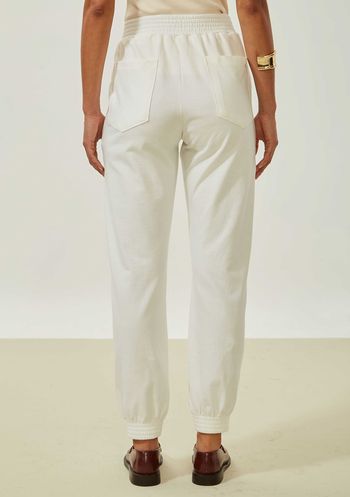Calça Maria.Valentina Jogging Alta Off White 36 / Off White
