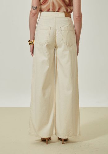 Calça Maria.Valentina Pantalona Alta Off White 34 / Off White
