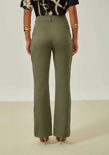 Calça Maria.Valentina Boot Cut Alta Verde 36 / Verde