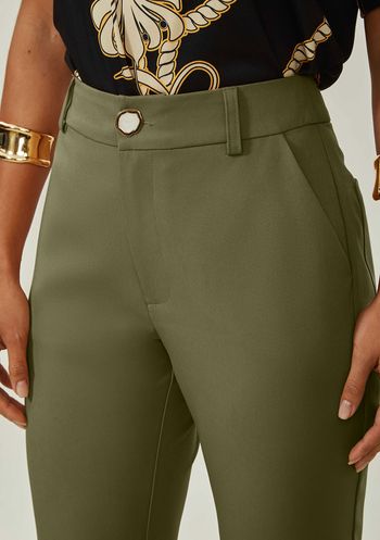 Calça Maria.Valentina Boot Cut Alta Verde 36 / Verde