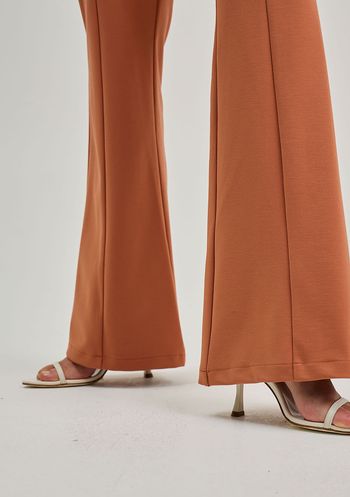 Calça Iódice Flare Alta Marrom 36 / marrom