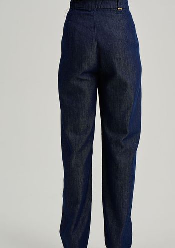 Calça Iódice Mom Alta Azul 38 / Azul