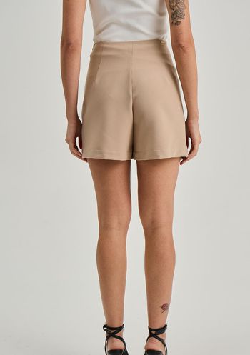Shorts Iódice Saia Amplo Alta Bege 36 / bege
