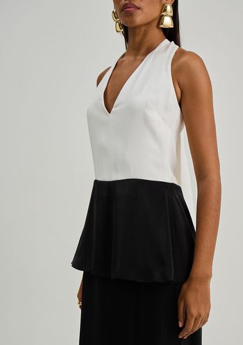 Vestido Iódice Ajustado Decote V Sem Manga Longo Preto PP / preto