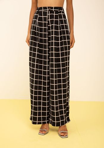 Calça Zinco Reta Alta Preto 34 / Preto