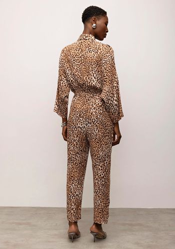 Macacão Iódice Reto Com Botão Marrom PP / marrom