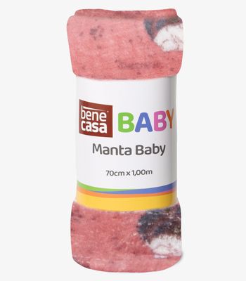 Manta Infantil Microfibra Bene Casa Rosa UN / Rosa