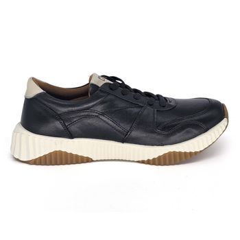 Tenis Sky Couro Preto Off White - SKY001 34