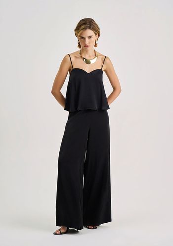 Calça Iódice Wide Alta Preto 36 / preto