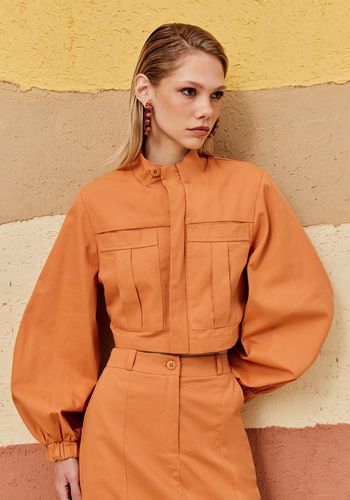 Casaco Manga Bufante P / BEGE