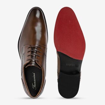 Sapato Social Caravaggio Solado Couro Ferracini 5710-206I 37 / MARROM | BROWN