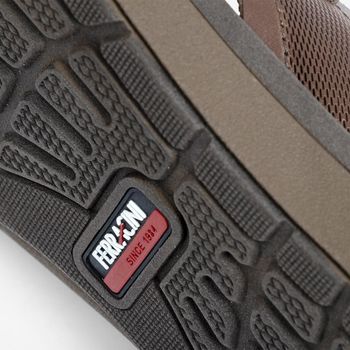 Sandália Ferracini Masculina Couro Marrom Dakar 1590-667B 37 / MARROM | BROWN
