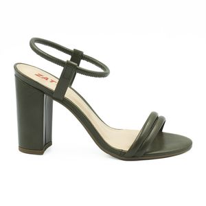 Sandália Tubinho Greice Salto Bloco Verde