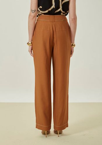 Calça Maria.Valentina Reta Alta Marrom 36 / Marrom