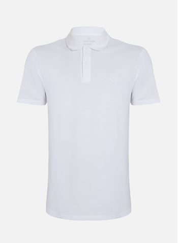 Polo Regular Fit Light Transfer Branco John John Masculina PP / Branco