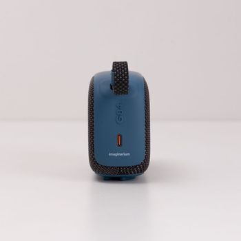 Caixa de Som Portátil Com Alça Azul Único