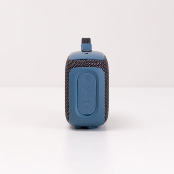 Caixa de Som Portátil Com Alça Azul Único