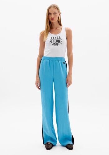 Calça Reta Bicolor Cintura Alta PP / A2832