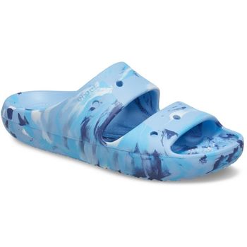 Sandália Crocs Classic Marbled Sandal V2 Blue Calcite/Multi 43 / azul
