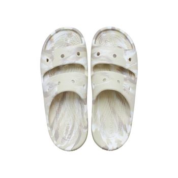 Sandália Crocs Classic Marbled Sandal V2 Bone/Multi 43 / BEGE