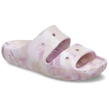 Sandália Crocs Classic Marbled Sandal V2 Quartz/Multi 43 / ROSA