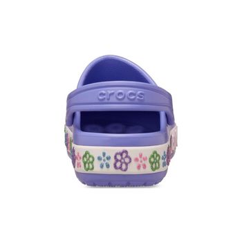Sandália Crocs Bayaband Flower Band Clog K Digital Violet 31 / Violeta