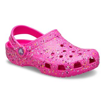 Sandália Crocs Classic Paint Splatter Clog K Pink Crush/Multi 31 / ROSA