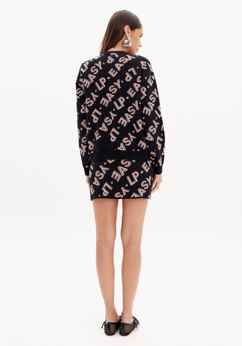 Saia Curta Tricô Com Cintura Alta P / A2407