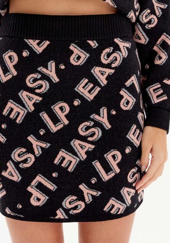 Saia Curta Tricô Com Cintura Alta P / A2407