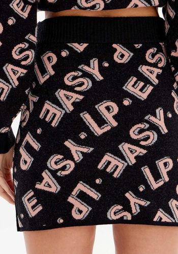 Saia Curta Tricô Com Cintura Alta P / A2407