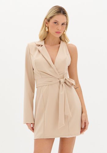 Vestido Blazer Assimétrico Manga Única PP / A1963