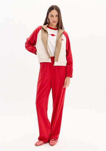 Calça Reta De Cintura Alta Com Elástico No Cós PP / A2720