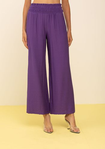 Calça Zinco Wide Alta Roxo 34 / Roxo