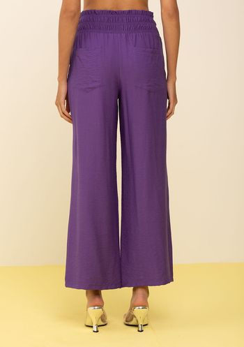 Calça Zinco Wide Alta Roxo 34 / Roxo