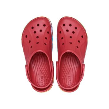 Sandália Crocs Bayaband Paint Splash Clog K Pepper 31 / VERMELHO