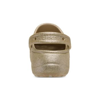 Sandália Crocs Baya Platform Glitter Clog Chai 35 / Marrom