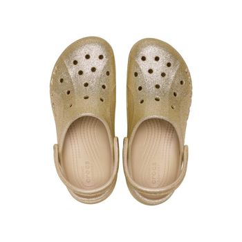 Sandália Crocs Baya Platform Glitter Clog Chai 35 / Marrom