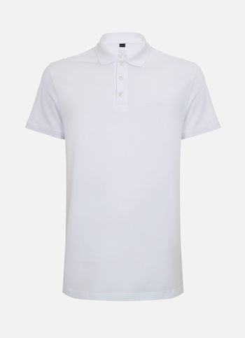 Polo Regular Fit New Simple Basic BC John John Masculina P / Branco