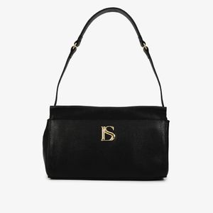 Bolsa Baguete Grande Couro Floter Fresh Preto Loucos & Santos